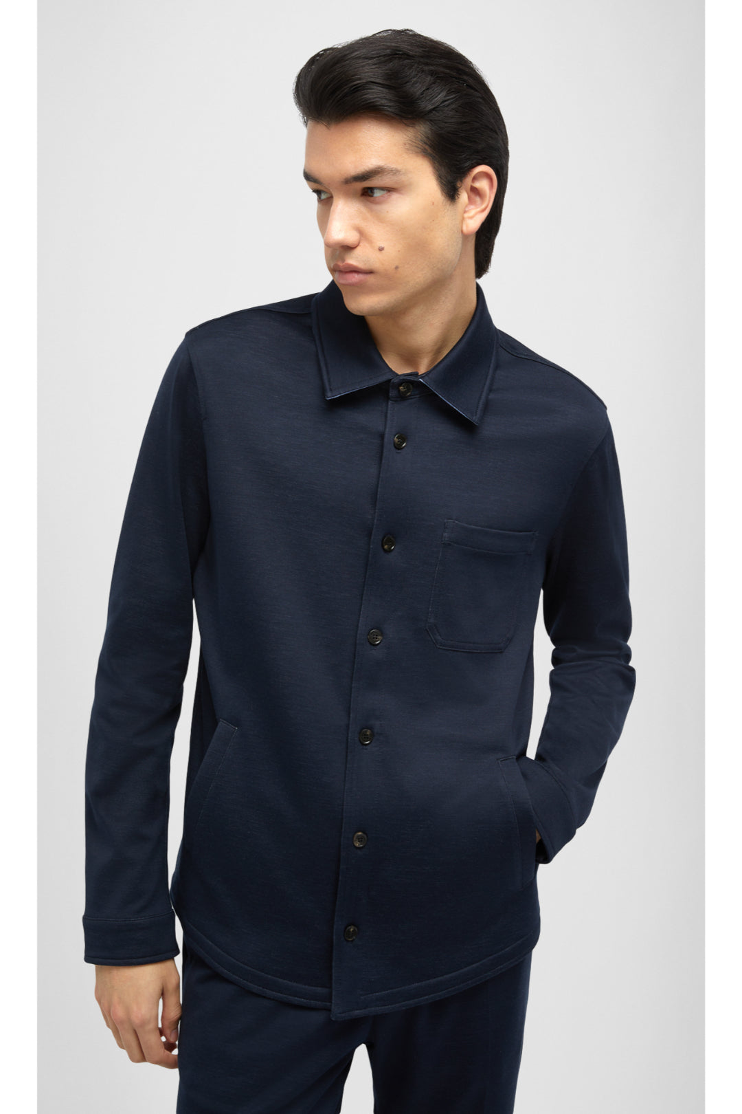 Monticello Cotton And Silk Jersey Overshirt